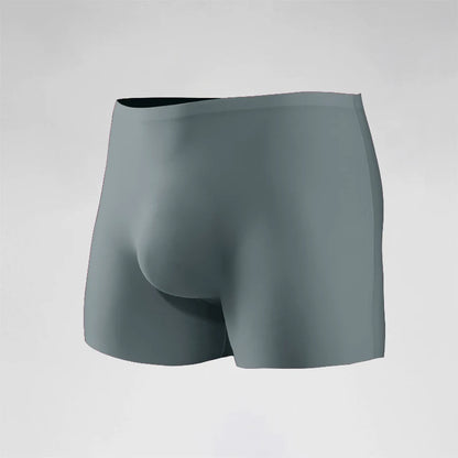 Men's Underwear Men's 3D Stamping Ice Silk Boxers Seamless Thin Boxers Lengthened Sports Summer Short Shorts Head