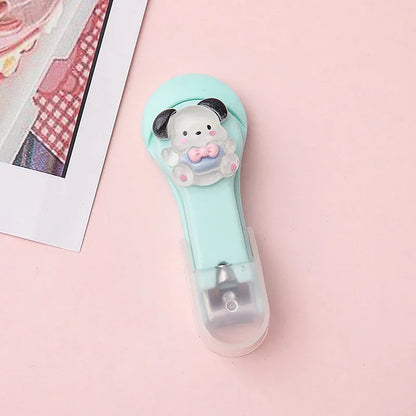 Cute Cartoon Nail Clippers Kawaii Cinnamoroll Hello Kitty Kuromi Melody Nail Clipper Folding Nail Clippers Nail Beauty Tools