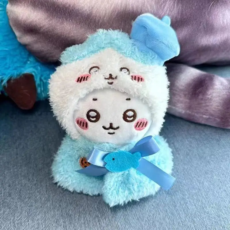 JIYI ChIkawas かわいい 8 ウサミサバ 栗毛 ヘッドペンダント ベビー服 12cm 人形 女装 人形 服