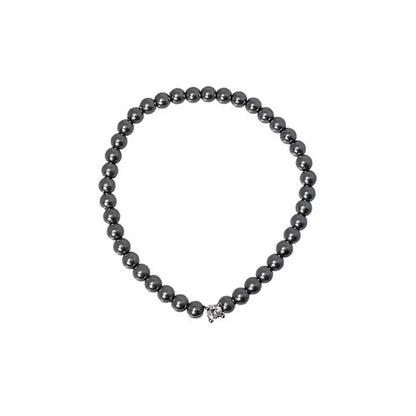 French Retro Single Zircon Pearl Bracelet for Women Simple Handmade Beaded New Elegant Luxury Jewelry Birthday Gifts for Female