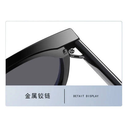 New sunglasses for women with a high-end feel, big face and slimming effect. Sunscreen, UV protection, polarized driving glasses