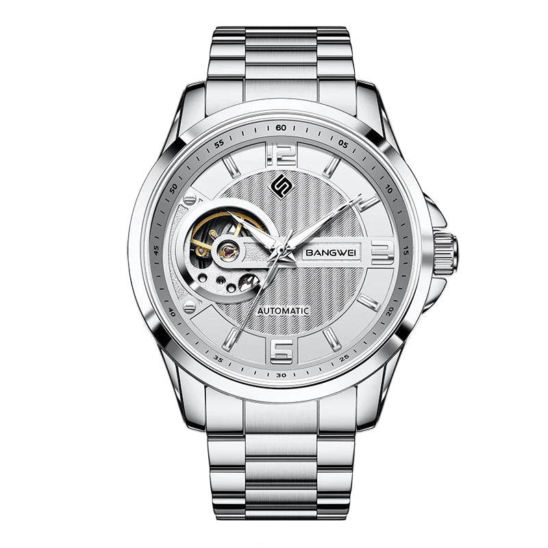 BANGWEI 2025 New Automatic Watches For Men Fashion LIGE Mechanical Mens Watch Waterproof Tourbillon Wristwatches Reloj Hombre