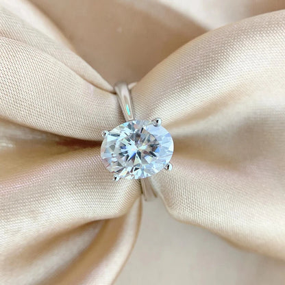 Smyoue オーバルカット 1CT 2CT 3CT Dカラー モアサナイトリング レディース用 ラボダイヤモンド ウェディング プロミスバンド S925 スターリングシルバージュエリー