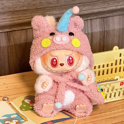 Labubu V2 V1用かわいいドール服セット パーティードレス 小悪魔コスチューム ギフトアクセサリー