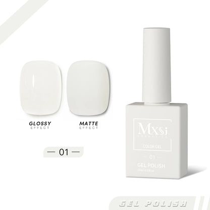 Mxsi 15ml ジェルネイルポリッシュ ネオンブラウン ロイヤルブルー レッドグリーン パスタルヌード ネイルアートワニス ジェルラッカー トップコート UVジェルネイル 未セット