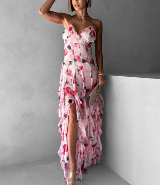 Long dresses Elegant Off Shoulder Evening Dress 2025 Princess Sleeve Chiffon Gown for Women Party Prom Formal Wear Long A-Line
