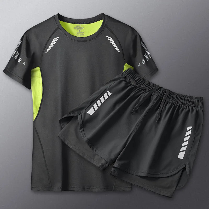 2025 Summer Men's 1-2 Piece Suits Separates Swimsuit Set Anti Embarrassment Swimming Trunks Surfing Beach Wear Sports Clothes