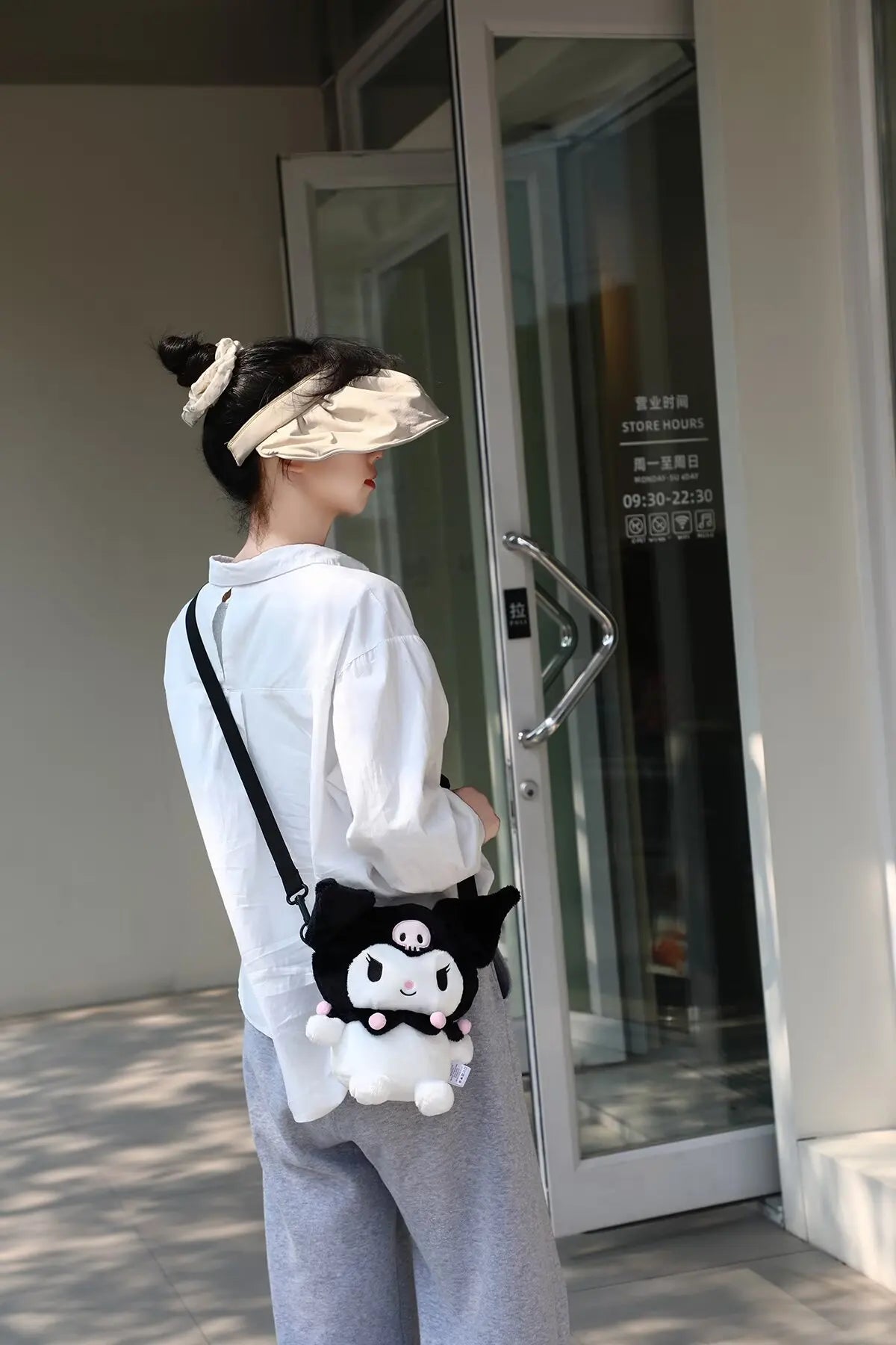 Cute Sanrio Shoulder Bag My Melody Kuromi Cinnamoroll Plush Bag Messenger Bag Girl Women Hello Kitty Travel Bag Anime Bag Gift