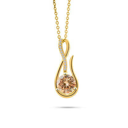 925スターリングシルバーネックレス 2CT Dカラー モアサナイト 音楽シンボルネックレス レディース アニバーサリー ファインジュエリー ママネックレス