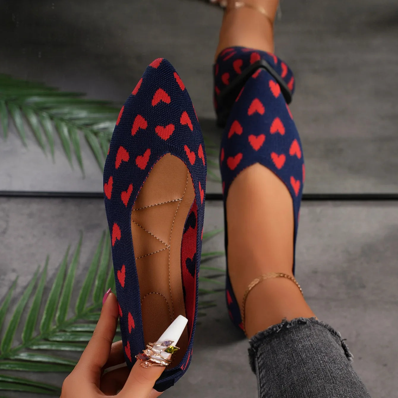 Women Flats 2024 New Spring Ballet Fashion Pointed Single Shoes Soft Sole Flying Woven Flat Shoes for Women Zapatos De Mujer
