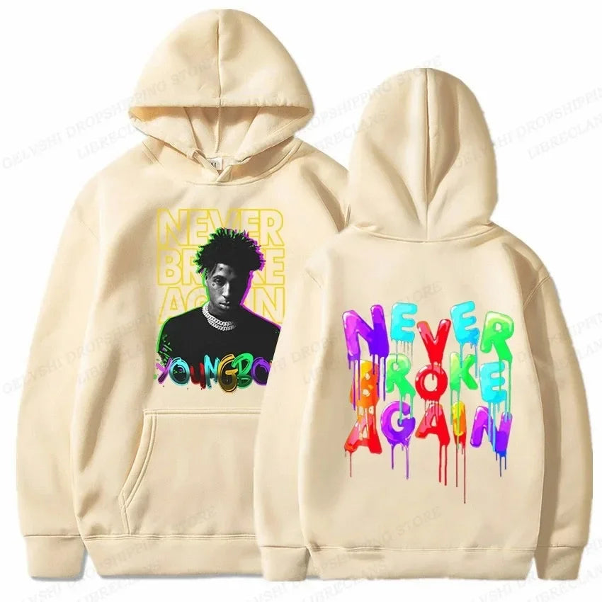 Rapper YoungBoy Hoodie Men Fashion Hoodie Never Broke Again Hoodies Sweatshirt Women Sweats Letter Pullovers Clothes Boy Coa