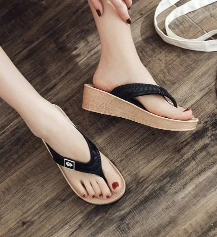 Woman Slippers Height Shoes For Women Thick Slides Platform Sandals Elegant And Fashionable Stylish Novelties But Cheap 39