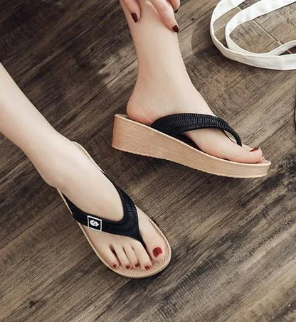 Woman Slippers Height Shoes For Women Thick Slides Platform Sandals Elegant And Fashionable Stylish Novelties But Cheap 39