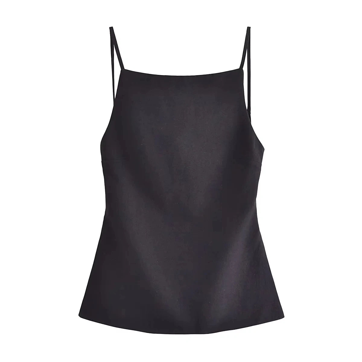 TRAF Sleeveless Women's Tanks Top Summer Black Crop Top Women Sexy Backless White Top Woman Fashion Party Short Tops With Straps