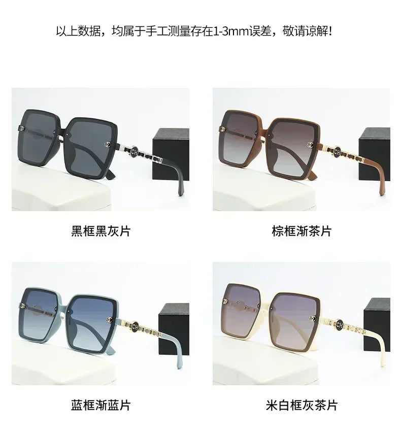 Polarized Sunglasses for Women, Fashionable Square Sunglasses, Driver's Goggles, Face Enhancing Small Glasses