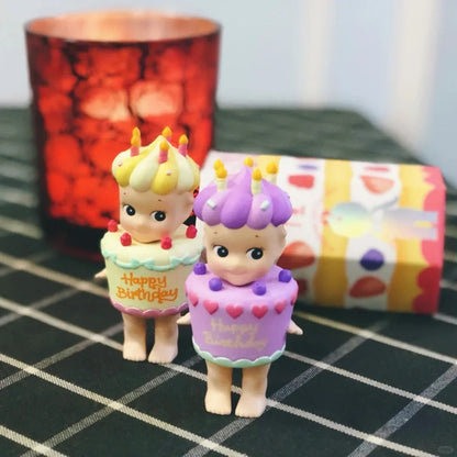 ソニーエンジェル バースデーケーキシリーズ ブラインドボックス 横たわるエンジェルシリーズ アニメフィギュア かわいい漫画サプライズボックス おもちゃ キッズギフト