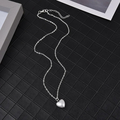 Pearl Dainty Adjustable Double Layer Chain Pendant Necklaces Gold Plated Pearl Tiny Chain Delicate Mother's Valentine Jewelry