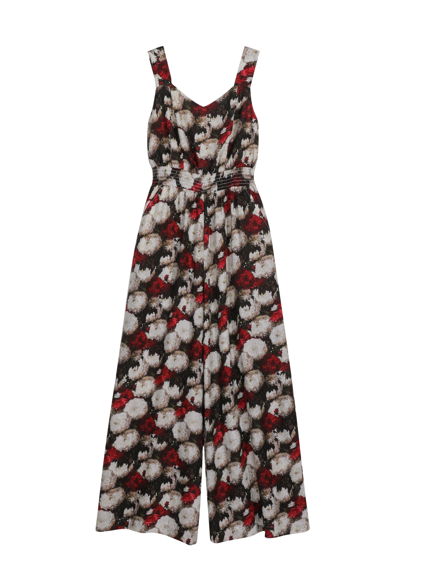 Summer Print Tencel Jumpsuits Women's Clothing Tank Spaghetti Strap+Wide-Leg Pants Draped Full Length Y2K DABUWAWA DM2BJP005