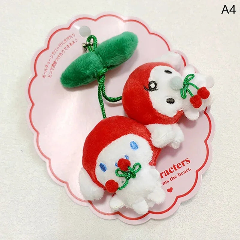 チェリーサンリオカワイリクロミマイスイートピアノハローキティぬいぐるみキーチェーンブローチパチャッコバックパックペンダントデコレーション女の子ギフト