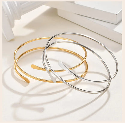 Upper Arm Cuff Bracelet for Women, Minimalist Gold Plated Armband Statement Party Armlets Jewelry