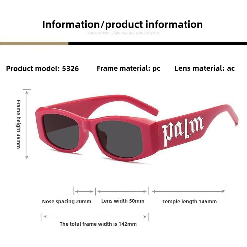 Sunglasses Female Ins Street Shooting Sun Protection Internet Celebrity Glasses Funky Concave Shape Small Frame Sunglasses