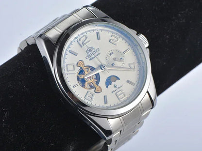 Orient Watches 高品質 AAA クロック 新品 メンズトップウォッチ ラグジュアリー 多機能 オールスチール 自動巻き機械式トゥールビヨン