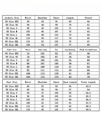 Suit (Blazer+ Vest + Trousers) Men's Fashionable Gentleman Business British Style Solid-color Banquet Host Casual Wedding Suit