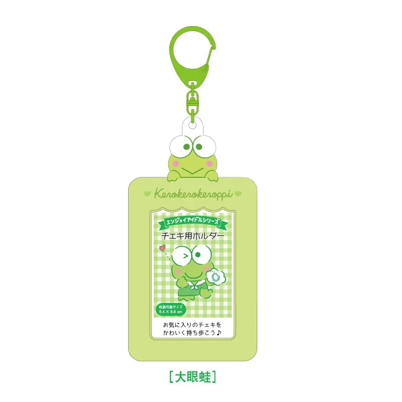 Sanrios Card Bag Cute Anime Figure Cinnamoroll Kuromi Id Bus Card Storage Case Holder Melody Pochacco Students Card Sleeve Gift