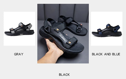 Men Sandals Summer Leisure Beach Holiday Sandals Men Shoes 2023 New Outdoor Sneakers Male Retro Comfortable Casual Sandals Men