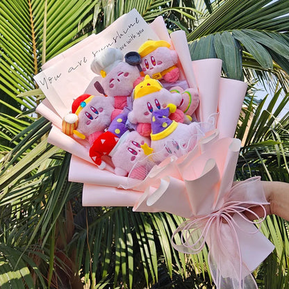Sanrio Star Kirby Plush Cartoon Doll Bouquet Kirby Stuffed Doll Friend Graduation Birthday Valentine'S Day Photo Creative Gift