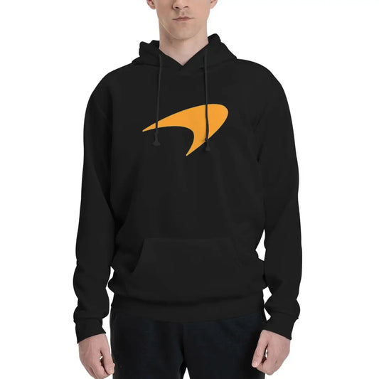 M-McLarens Papaya Logo Hoodies Men Women Casual Pullover Sweatshirts Fashion Long Sleeve Hooded Autumn Winter