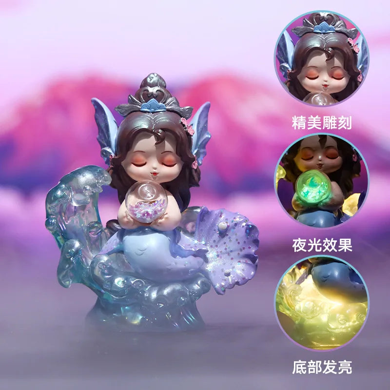 Surprise Box Sleepwalking Mountain And Sea Spirit Beast Blind Box Chinese Style Luminous Doll Desktop Ornament Birthday Gifts
