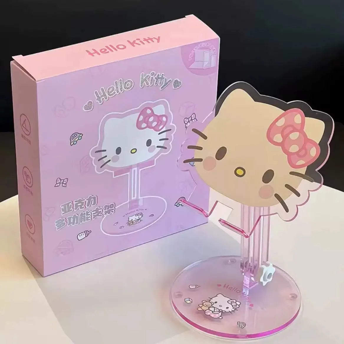 かわいいMy Melody Kuromiスマホスタンド 調節可能なデスクトップホルダー iPhone iPad タブレット用 寝室 観賞用 ホームオフィス Kawaii アニメ