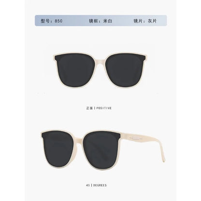 New sunglasses for women with a high-end feel, big face and slimming effect. Sunscreen, UV protection, polarized driving glasses