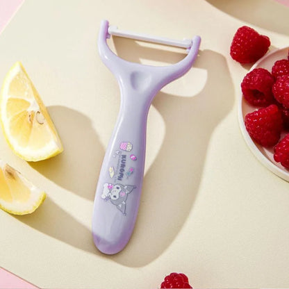 2025 Miniso Peeler Cartoon Cute Melody Kuromi Household Vegetable and Fruit Peeler Ins Korean Kitchen and Daily Necessities