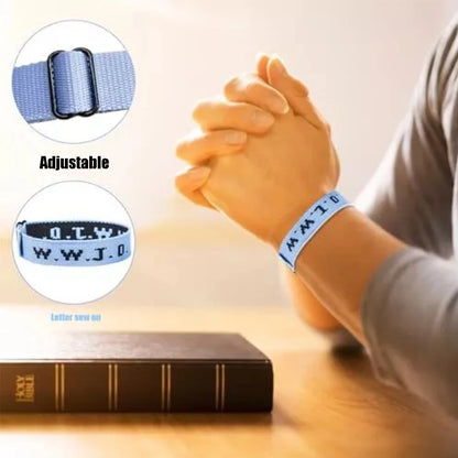 Harong WWJD Adjustable Colorful Bracelets What Wound Jesus Do Bracelets Inspirational Christian Jewelry Gifts for Women Men