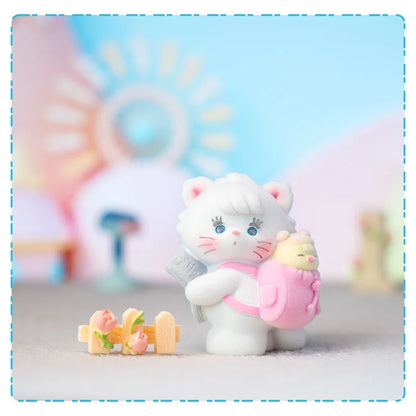 8個セット 新作 MIKKO プチペット ブラインドボックス かわいい猫のペットドール キュートな粒感 クリエイティブなデスクトップオーナメント 女の子向けサプライズホリデーギフト