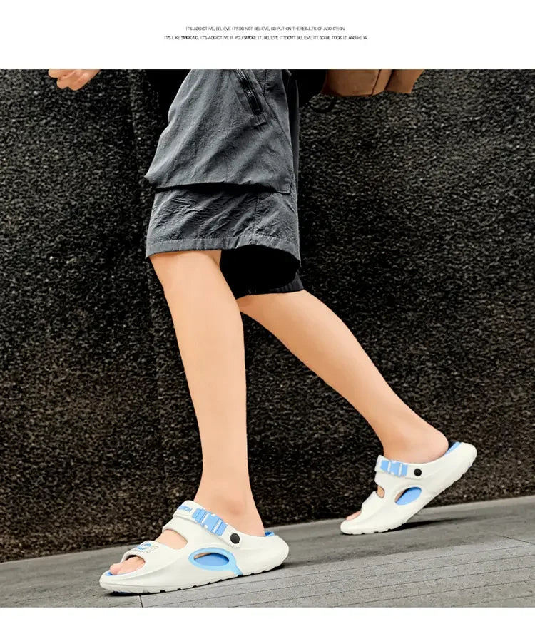 Summer Slippers for Men, Large Size Soft Comfortable Anti-slip Quick-drying, Casual Outdoor Beach Indoor New Style Sandals