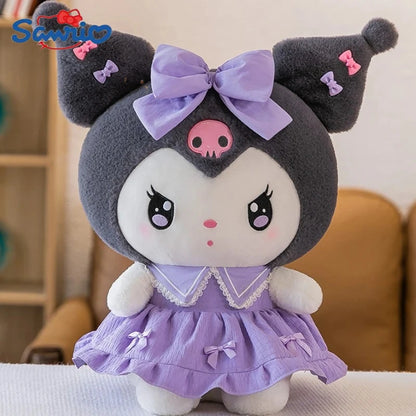 50/60/80cm Big Size Sanrio Kuromi My Melody Cartoon Anime Plush Stuffed Doll Cute Room Plushies Bolster Children's Holiday Gifts
