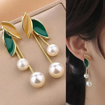 925 Silver Needle Blue Purple Butterfly Long Tassel Earrings For Women Jewelry 2025 Trending New Korean Crystal Drop Earrings
