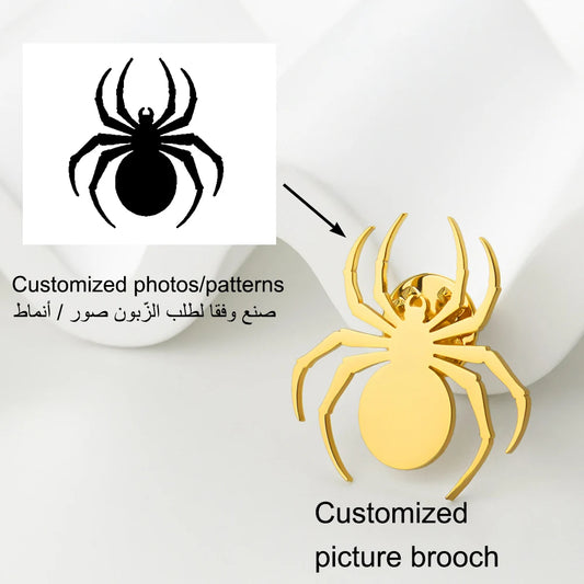 Customized Logo Brooch, Personalized Cutting Of Any Logo/Shape/Icon/Pattern Brooch