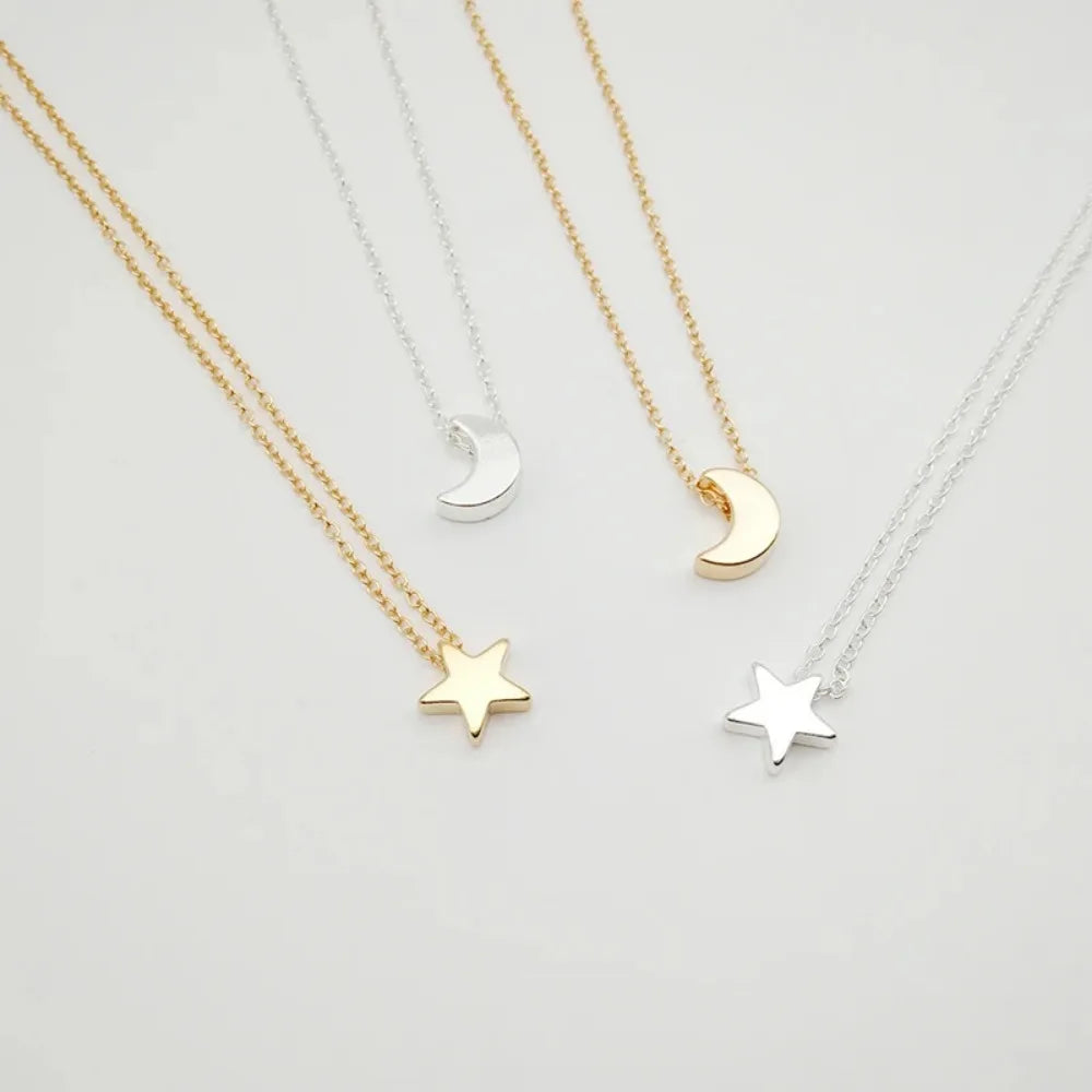 2024年新作レディースチョーカーゴールド/シルバーカラーチェーンスターハートチョーカーネックレスジュエリーCollana Kolye Bijoux Collares Mujer Collier
