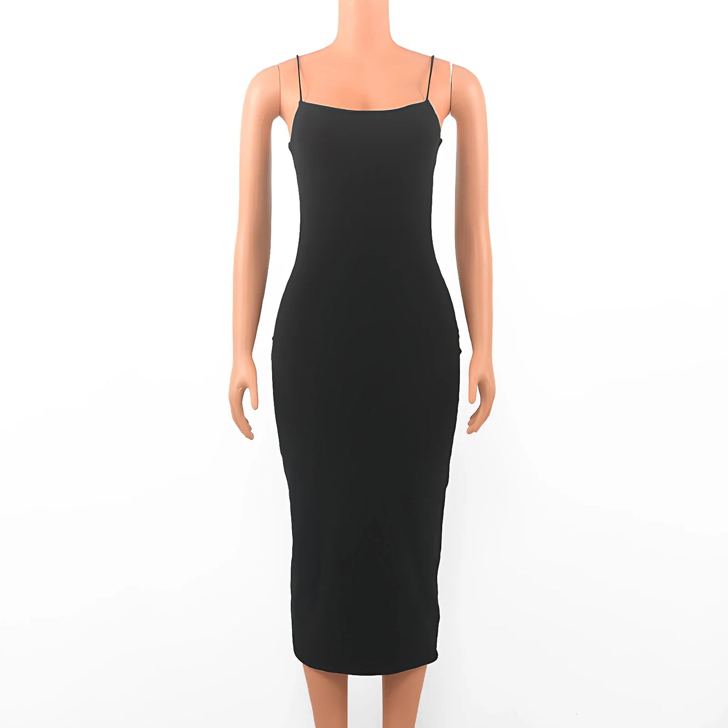 Summer Sexy Dress Women Fashion Streetwear Sleeveless Backless Solid Bodycon Straps Dress Casual Clubwear Elegant Party Dresses