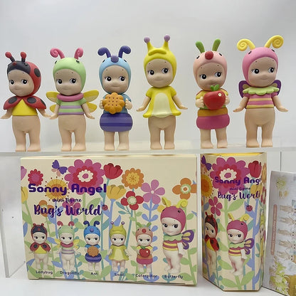 ソニーエンジェル ブラインドボックス ミニフィギュア バグズワールド限定シリーズ アニメフィギュア かわいい人形 子供用 クリスマス 誕生日 ギフト 6個