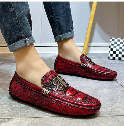 Loafers Men Men's Moccasins Slip-ons Casual Leather Luxury Shoes Designer Fashion Mocassin Homme Mocasines Hombre Autumn Loafer
