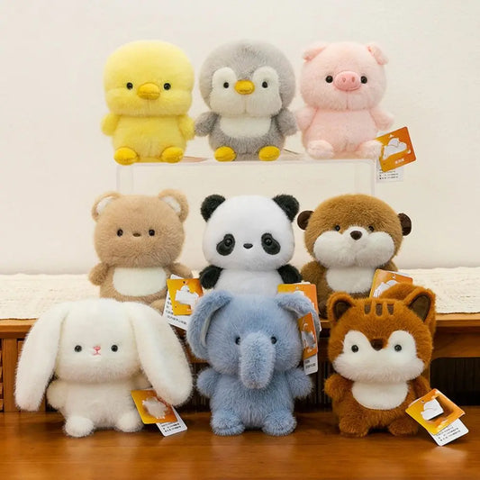 Kawaii 16cm Plush Companion Doll Plush Capybara Stuffed Animal Pillow Elephant Bear Animal Plush Toy Sleeping Gift
