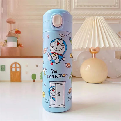 Sanrio 304 Stainless Steel Vacuum Cup Kawaii Anime Thermos Cute Cartoon Mymelody Kuromi Cinnamoroll Bomb Lid Straight Drink Cup