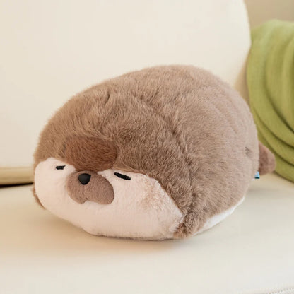 高品質 本物 かわいい 漫画 海の生き物 カワウソ ぬいぐるみ 枕 ヘッドセット ブルーシール カワウソ ぬいぐるみ 誕生日プレゼント