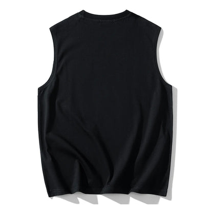 Plus Size Vest Tanks Tops for Men 6XL-14XL Summer Sleeveless Tees Full Cotton Fitness Oversized Tees Fat Male Clothing 110-200KG