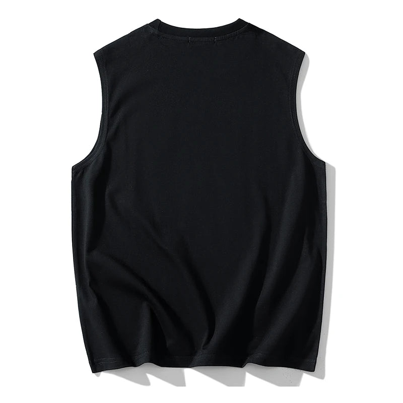 コットン メンズ タンクトップ 夏 プラスサイズ 10XL 12XL 14XL ノースリーブ Tシャツ オーバーサイズ ルーズベスト Oネック Tシャツ 200KG トップス 衣類